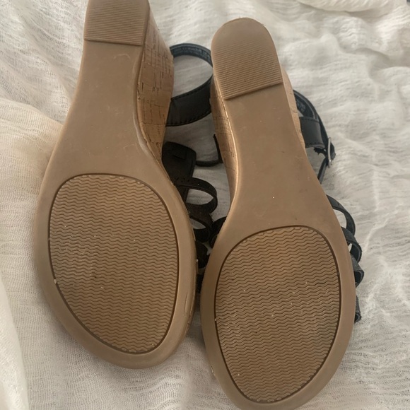 🇺🇸 Girl’s Wedges Sparkly Black - Picture 5 of 6